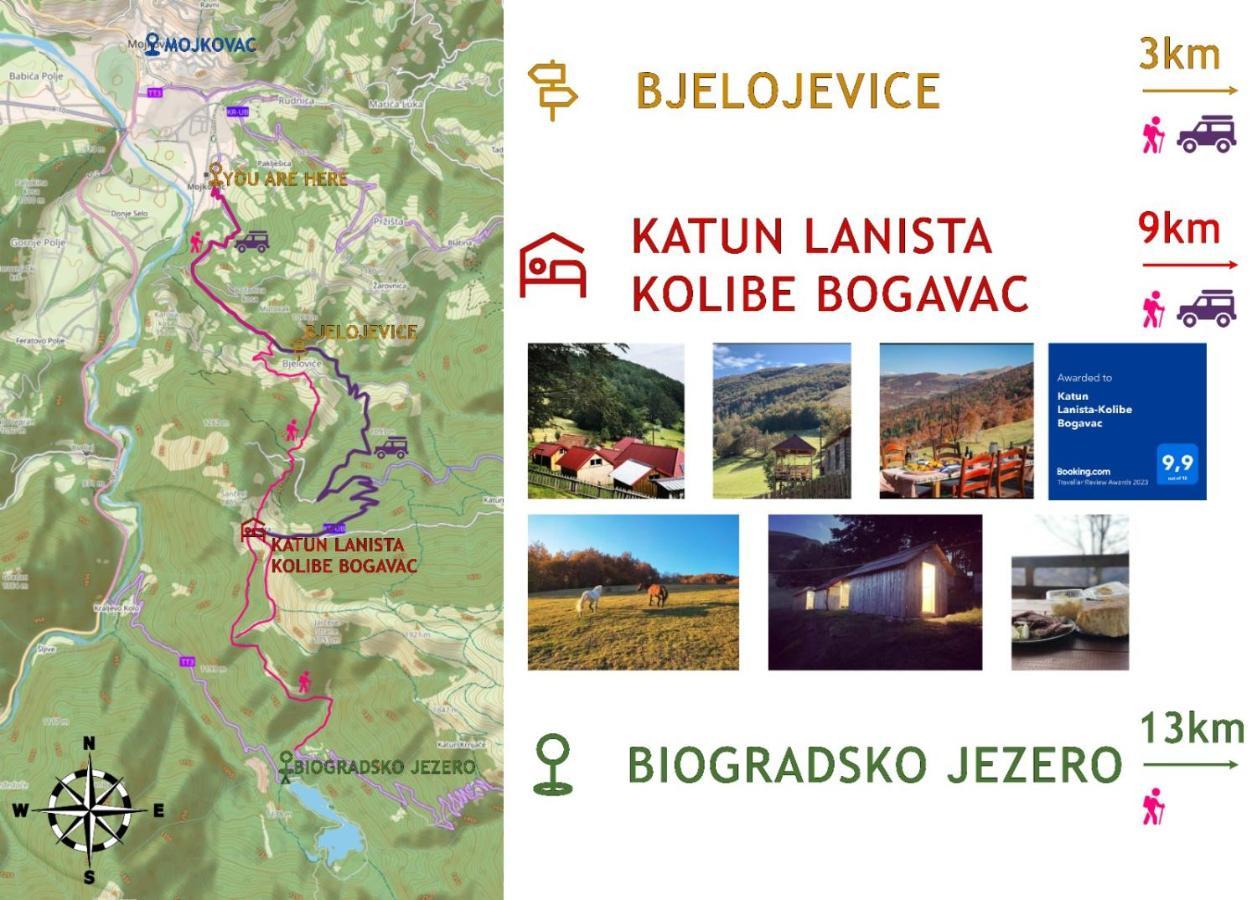 모이코바츠 Katun Lanista-Kolibe Bogavac 빌라 외부 사진